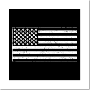 Death Stars and Stripes (White) Posters and Art